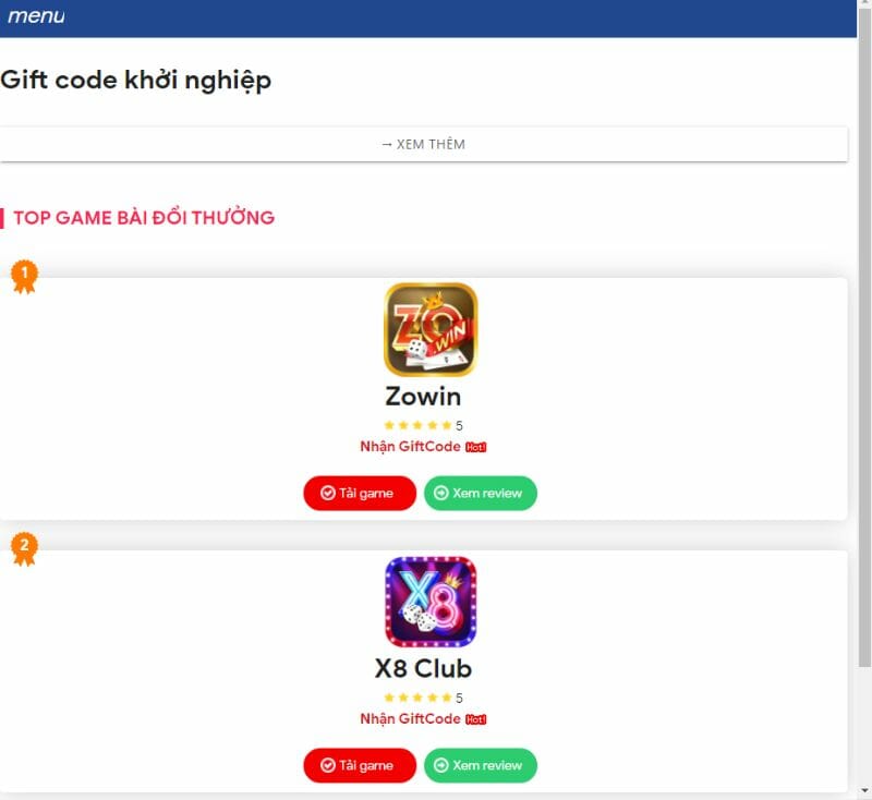 gamedoithuongs.net đang tặng cho người chơi rất nhiều mã code cho nổ hũ