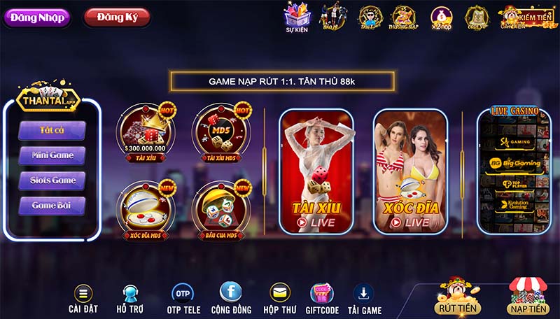Tân binh Thantai App cực chiến khiến cộng đồng game thủ điên đảo trong năm 2023