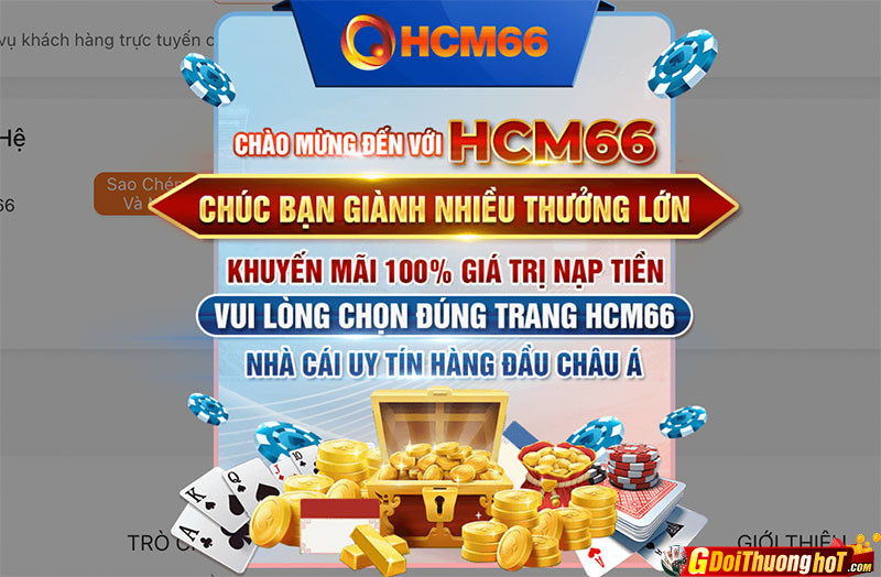 Nhà cái HCM66 dẫn đầu thị trường game cá cược trực tuyến với tỷ lệ ăn thưởng siêu cao