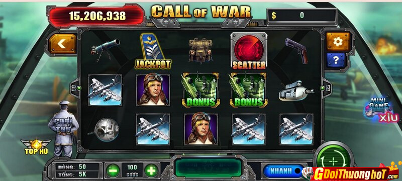 Call of War Slot siêu phẩm nổ hũ khuynh đảo thị trường game cá cược Việt Nam