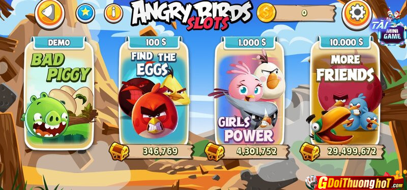 Angry bird Slot trò chơi cá cược làm giàu dễ nhất tại thị trường Việt Nam 